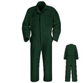 Twill Action Back Coveralls - Postman Blue, Spruce Green, White